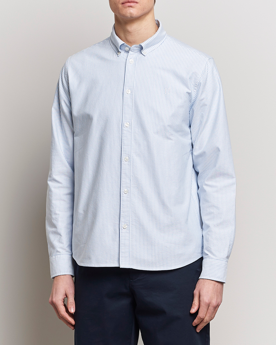 Homme | Chemises | LES DEUX | Kristian Oxford Shirt Light Blue/White