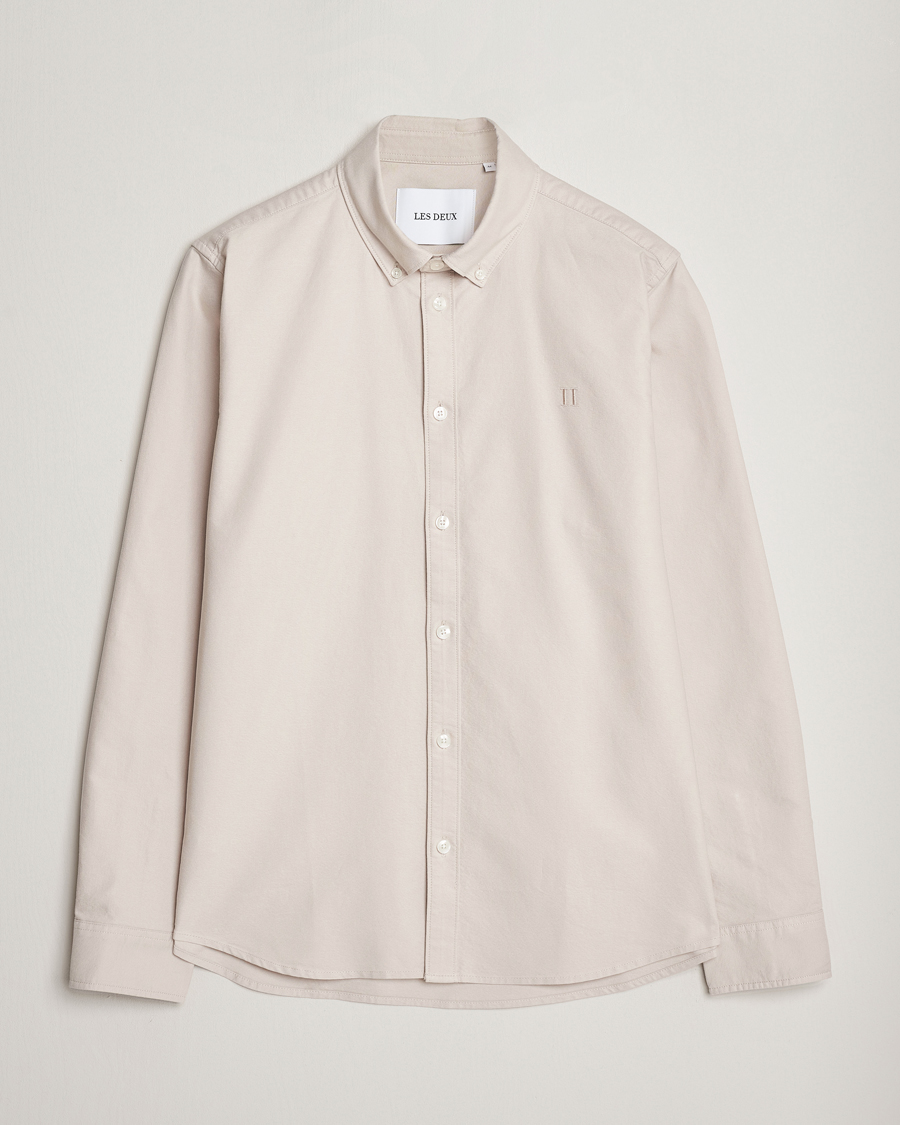 Homme | Chemises | LES DEUX | Kristian Oxford Shirt Dark Sand