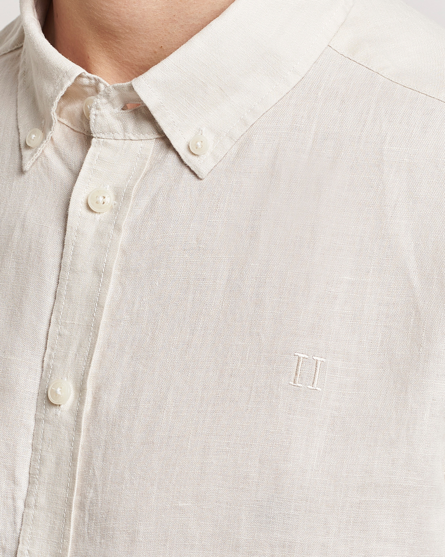 Homme | Chemises | LES DEUX | Kristian Linen Button Down Shirt Ivory