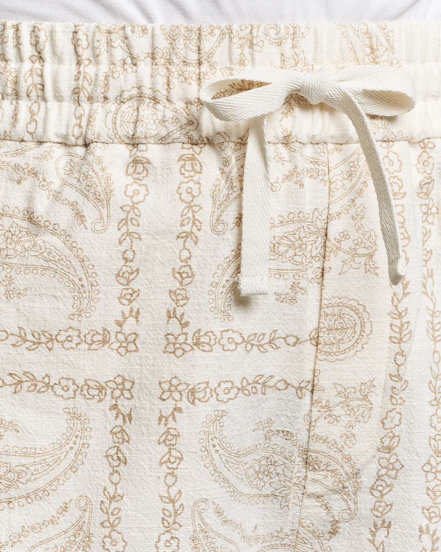 Homme | Shorts | LES DEUX | Lesley Paisley Shorts Light Ivory