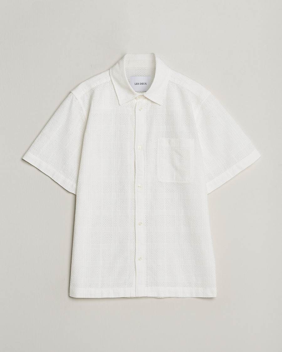 Homme | Chemises | LES DEUX | Charlie Short Sleeve Shirt Light Ivory