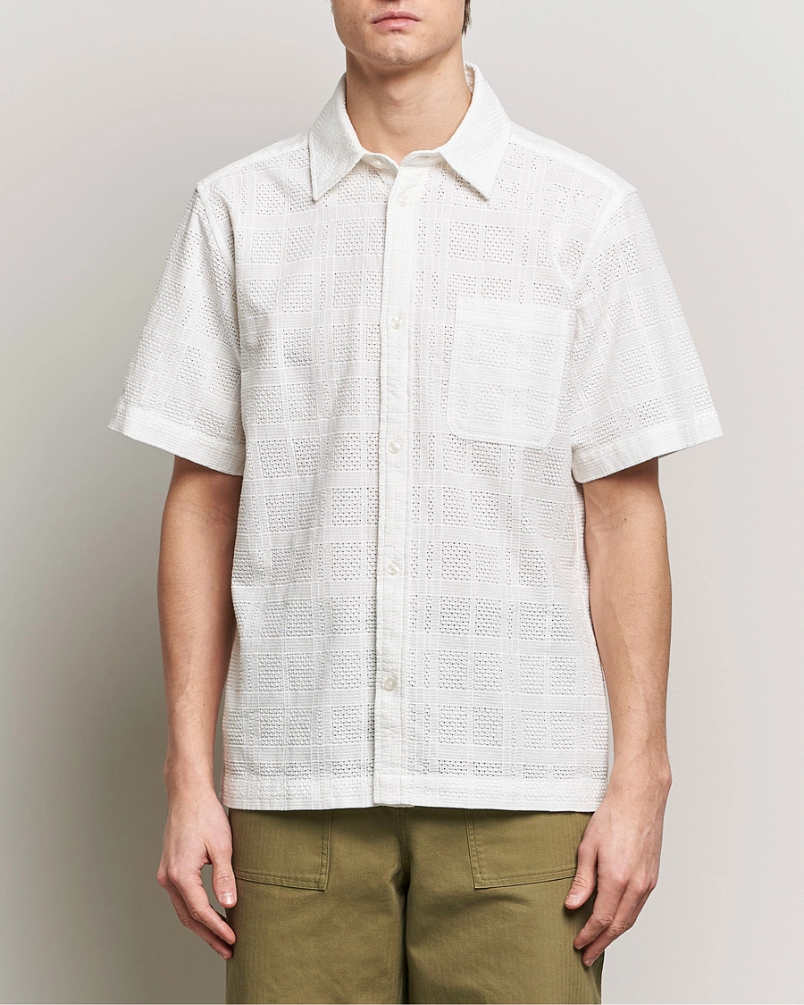 Homme | Chemises | LES DEUX | Charlie Short Sleeve Shirt Light Ivory