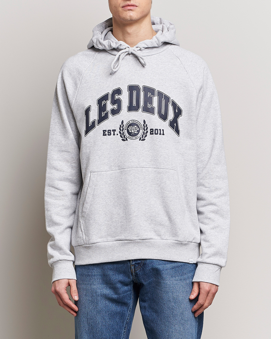 Homme | Pulls Et Tricots | LES DEUX | University Hoodie Snow Melange