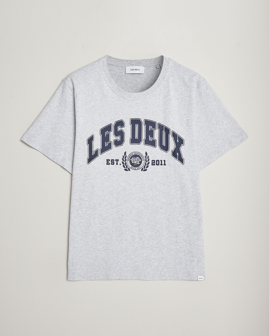 Homme | T-shirts | LES DEUX | University T-Shirt Snow Melange