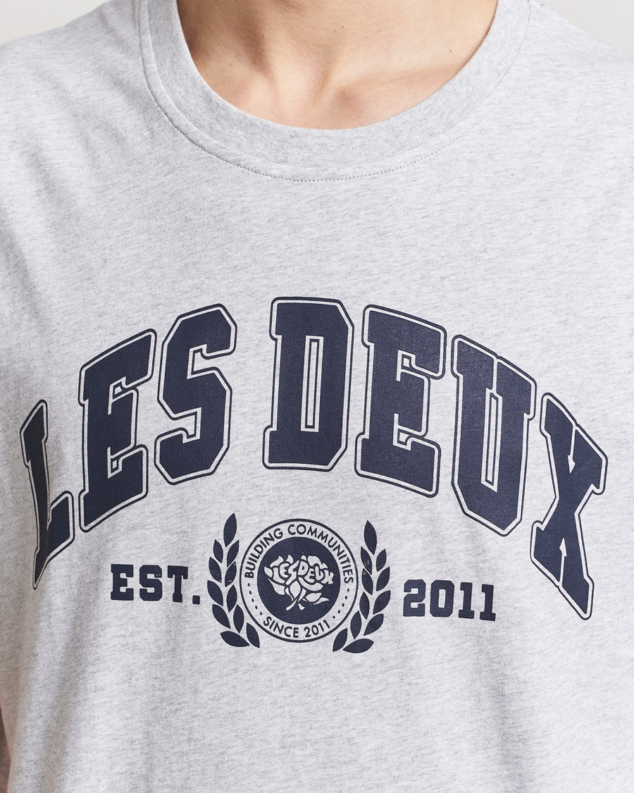 Homme | T-shirts | LES DEUX | University T-Shirt Snow Melange