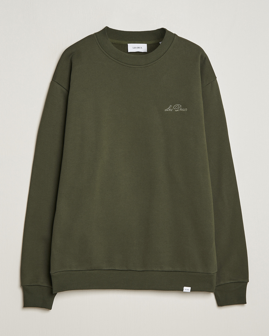 Homme | Pulls Et Tricots | LES DEUX | Crew Sweatshirt Forrest Green