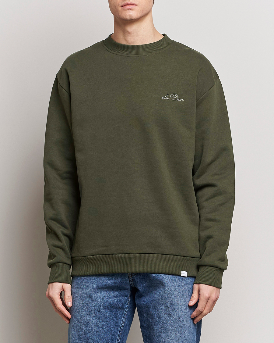 Homme | Pulls Et Tricots | LES DEUX | Crew Sweatshirt Forrest Green