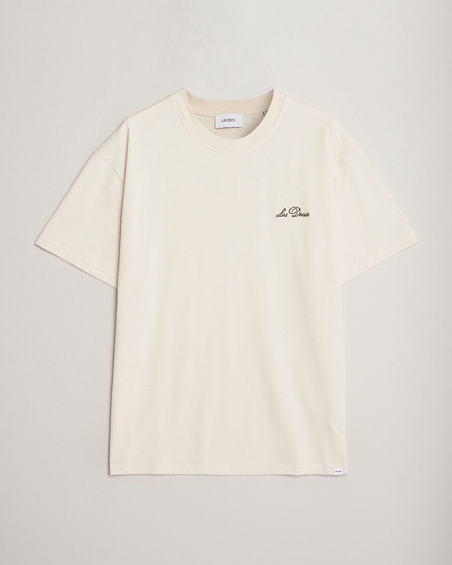 Homme | T-shirts | LES DEUX | Crew T-Shirt Light Ivory