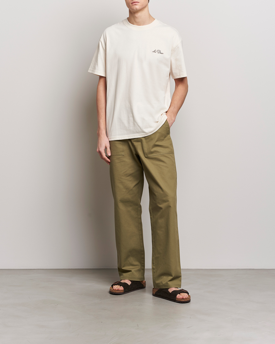 Homme | T-shirts | LES DEUX | Crew T-Shirt Light Ivory