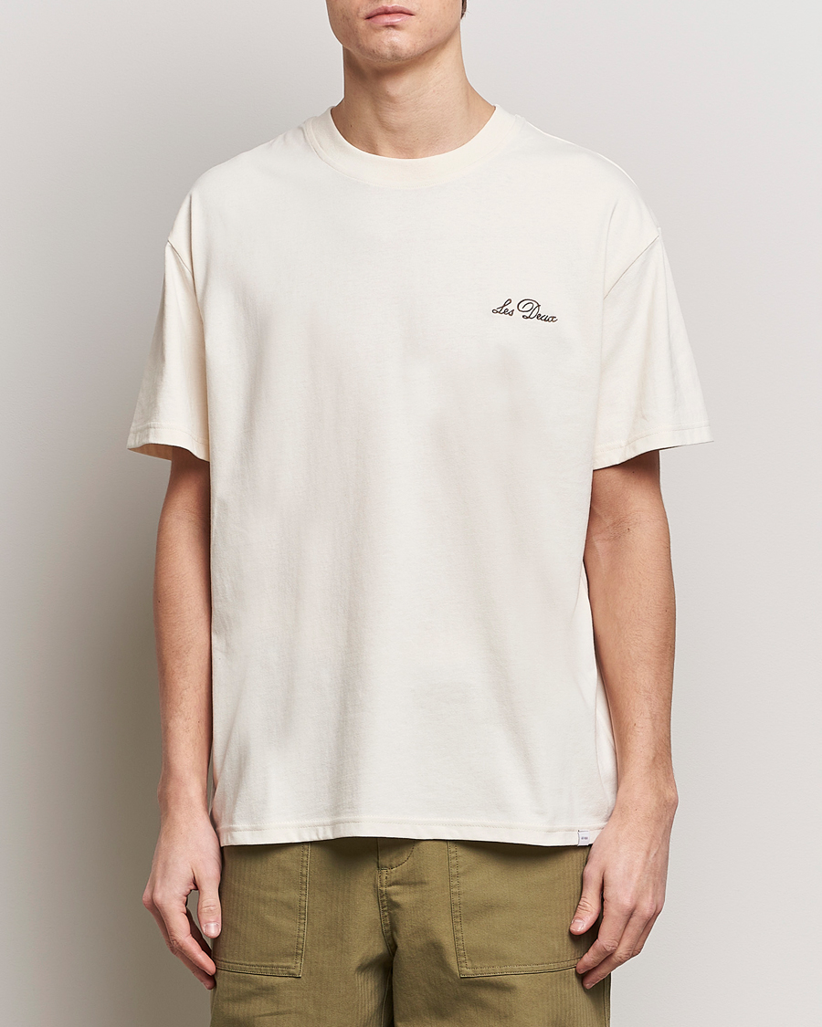 Homme | T-shirts | LES DEUX | Crew T-Shirt Light Ivory