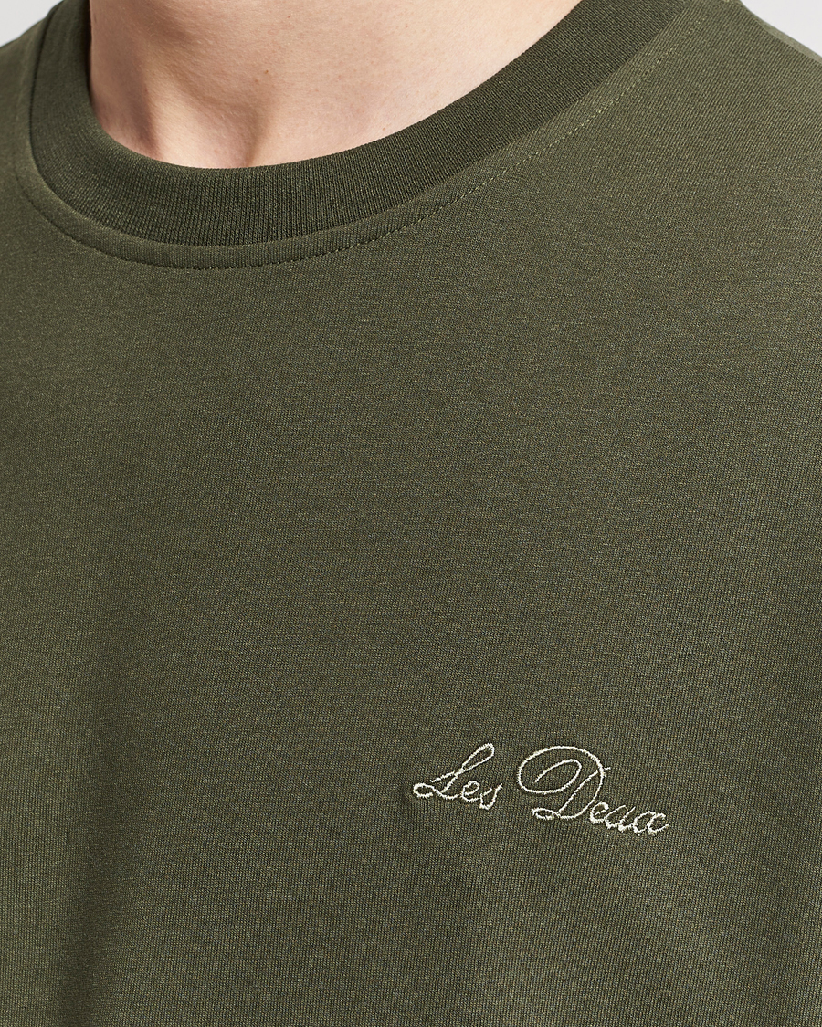 Homme | T-shirts | LES DEUX | Crew T-Shirt Forrest Green