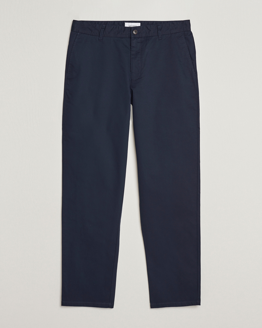 Homme | Pantalons | LES DEUX | Jared Twill Chino Pants Dark Navy