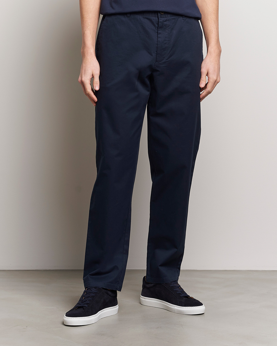 Homme |  | LES DEUX | Jared Twill Chino Pants Dark Navy
