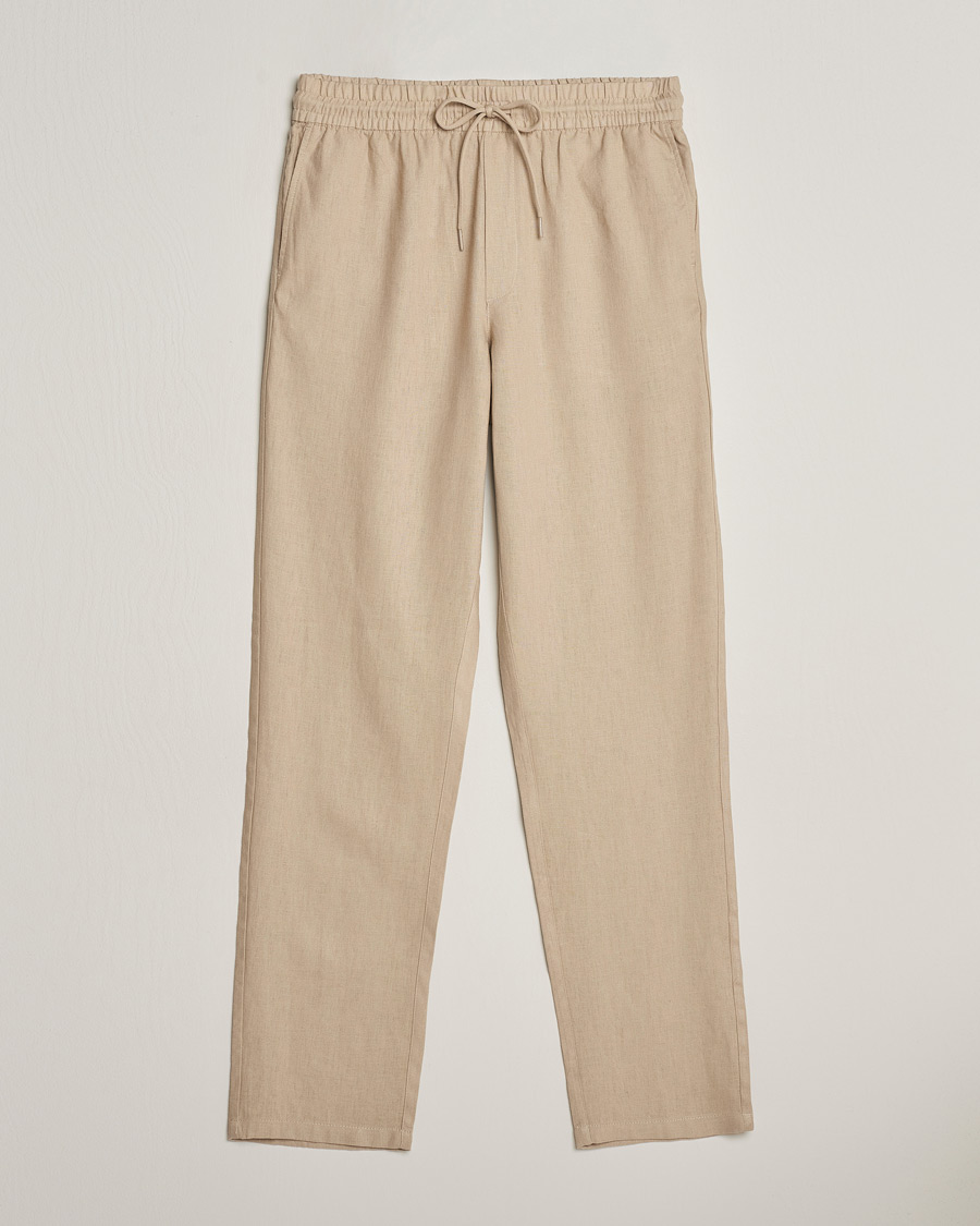 Homme | Pantalons | LES DEUX | Patrick Linen Pants Light Desert Sand