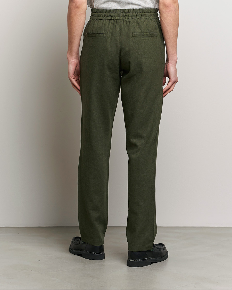 Homme | Pantalons | LES DEUX | Patrick Linen Pants Forrest Green