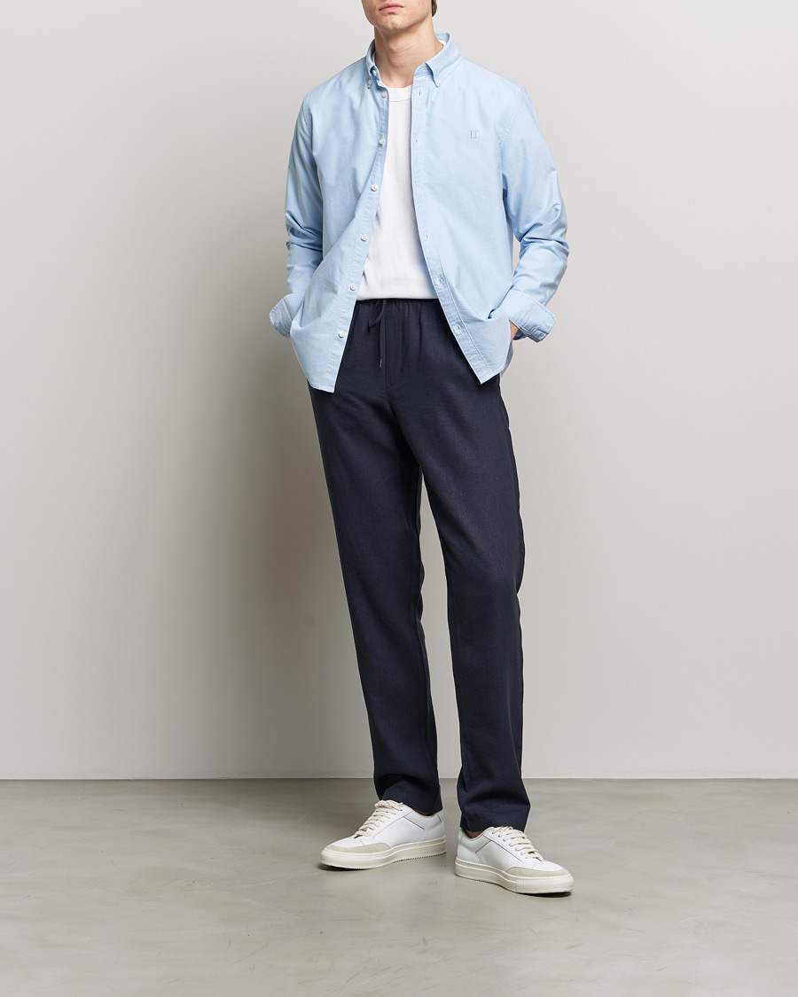 Homme | Pantalons | LES DEUX | Patrick Linen Pants Dark Navy