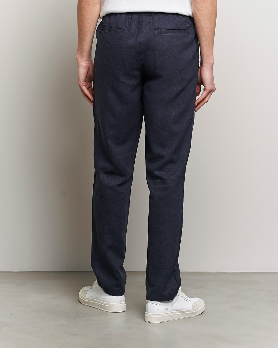 Homme | Pantalons | LES DEUX | Patrick Linen Pants Dark Navy