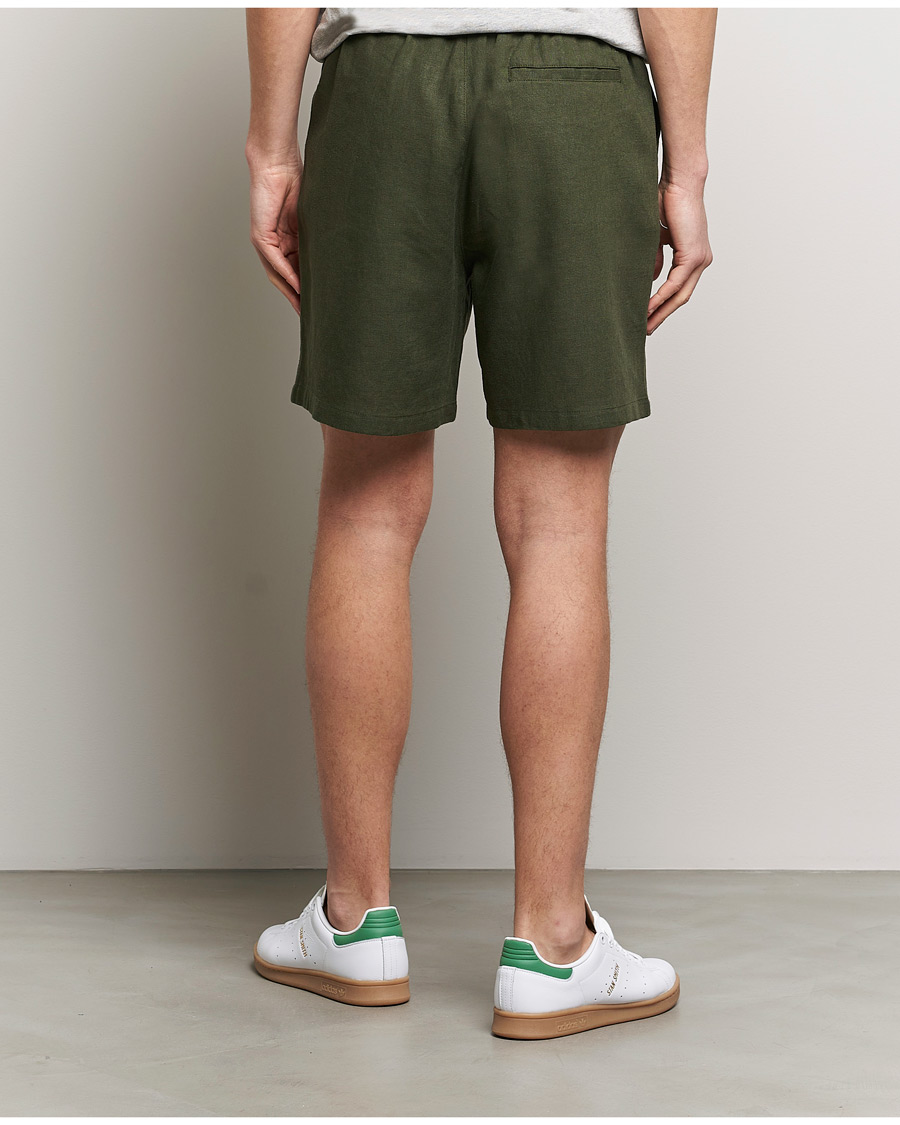 Homme | Shorts | LES DEUX | Otto Linen Shorts Forrest Green
