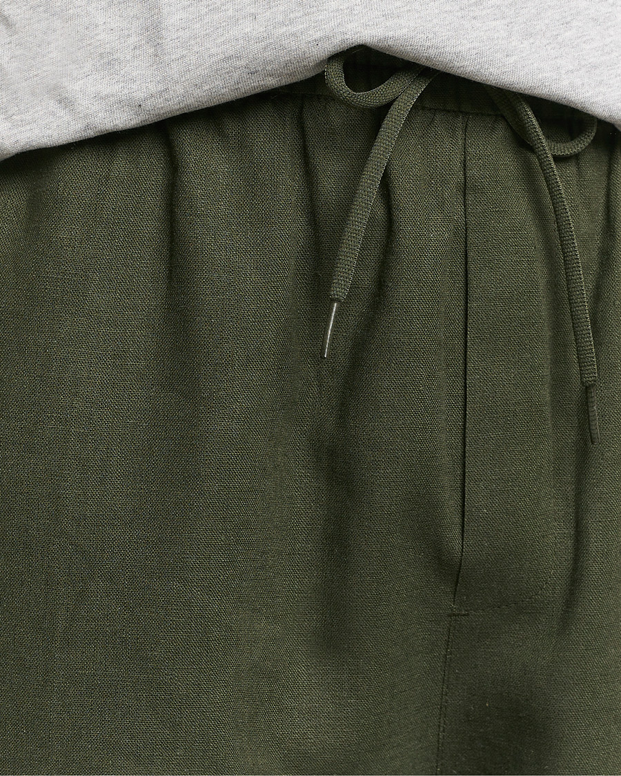 Homme | Shorts | LES DEUX | Otto Linen Shorts Forrest Green