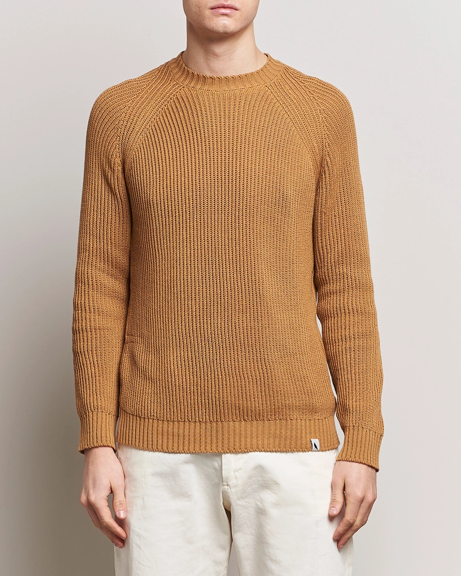 Homme | Vêtements | Peregrine | Harry Organic Cotton Sweater Amber