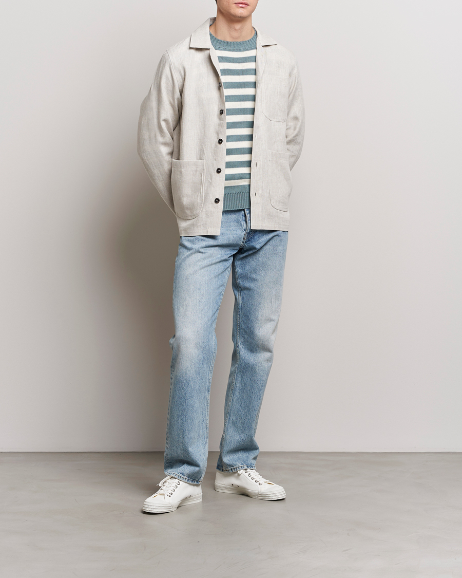 Homme | Chemises | Peregrine | Grange Linen Shacket Natural