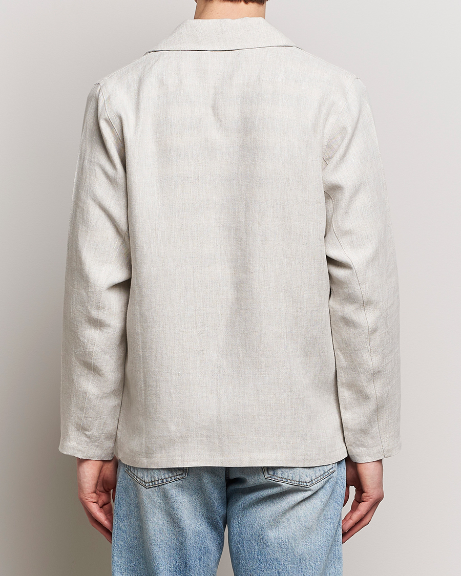Homme | Chemises | Peregrine | Grange Linen Shacket Natural