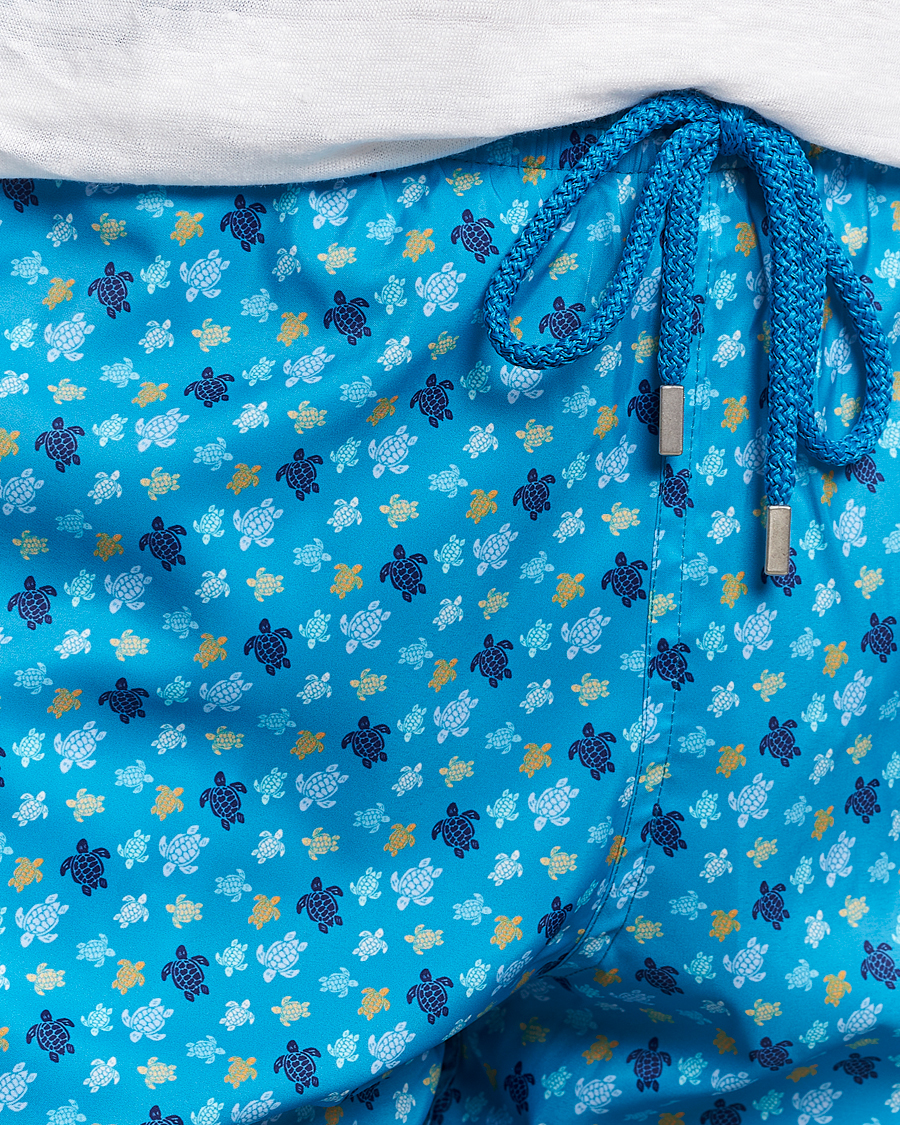 Homme | Maillots De Bain | Vilebrequin | Mahina Printed Swimshorts Bleu Hawaii