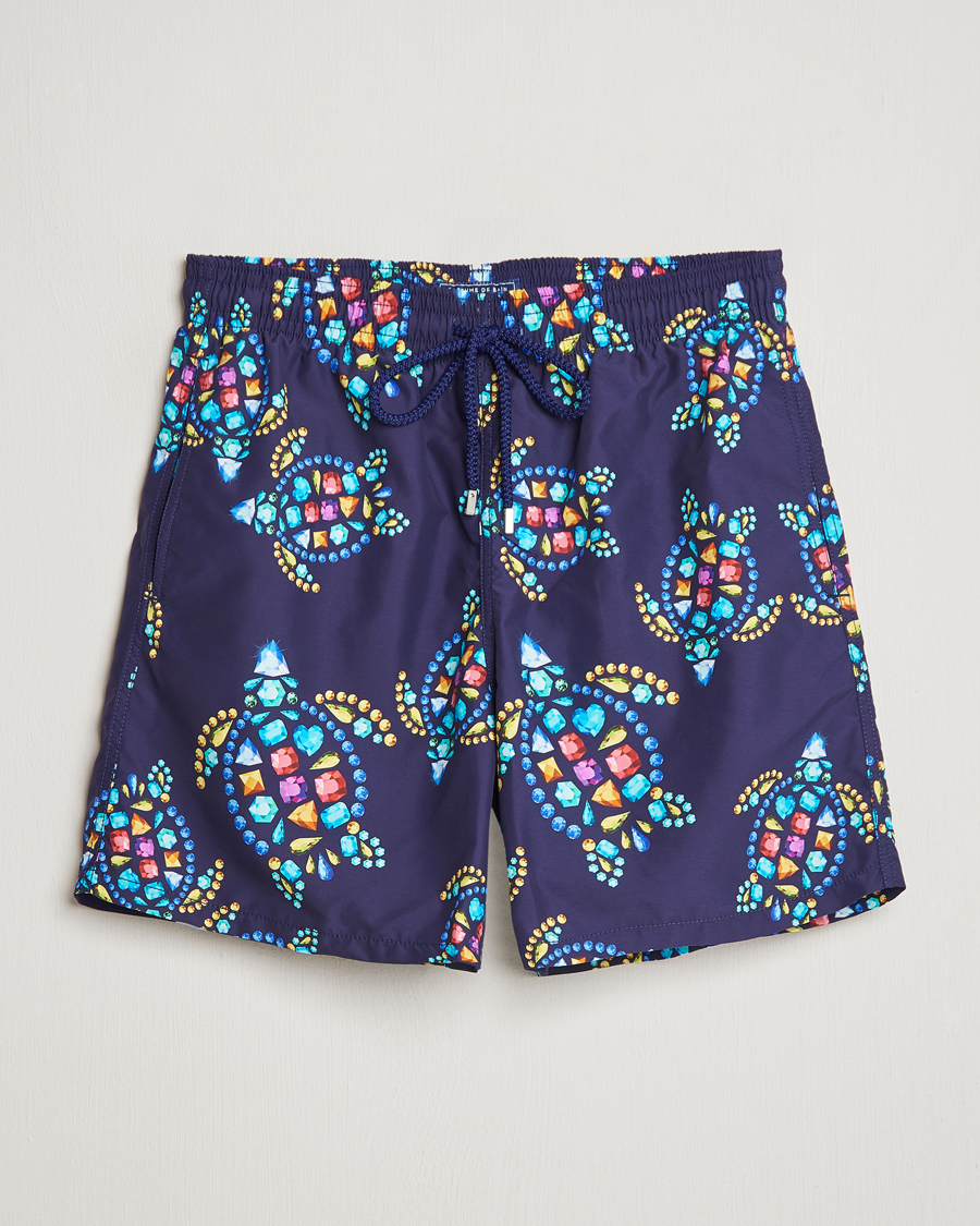 Homme | Maillots De Bain | Vilebrequin | Moorea Printed Swimshorts Minuit