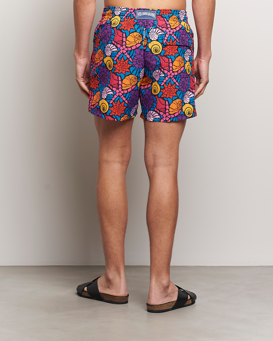 Homme | Maillots De Bain | Vilebrequin | Moorea Printed Swimshorts Bleu Marine