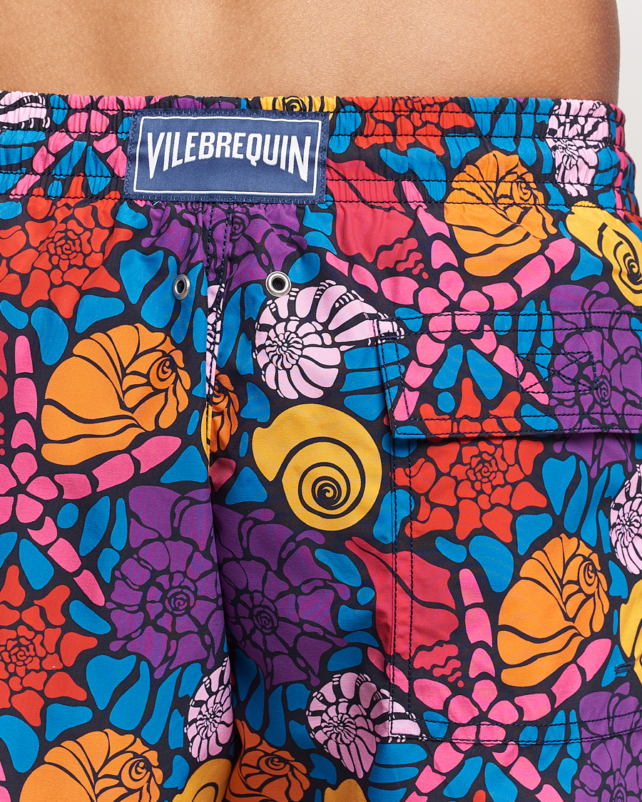 Homme | Maillots De Bain | Vilebrequin | Moorea Printed Swimshorts Bleu Marine