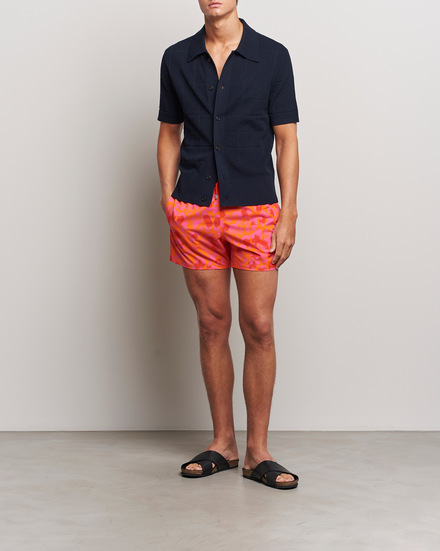 Homme | Maillots De Bain | Vilebrequin | Moorise Printed Swimshorts Abricot