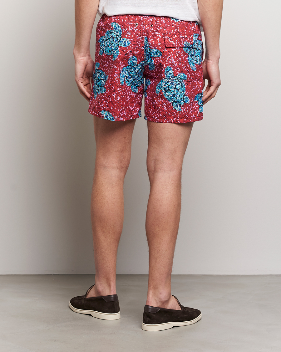 Homme | Maillots De Bain | Vilebrequin | Moorea Printed Swimshorts Merlot