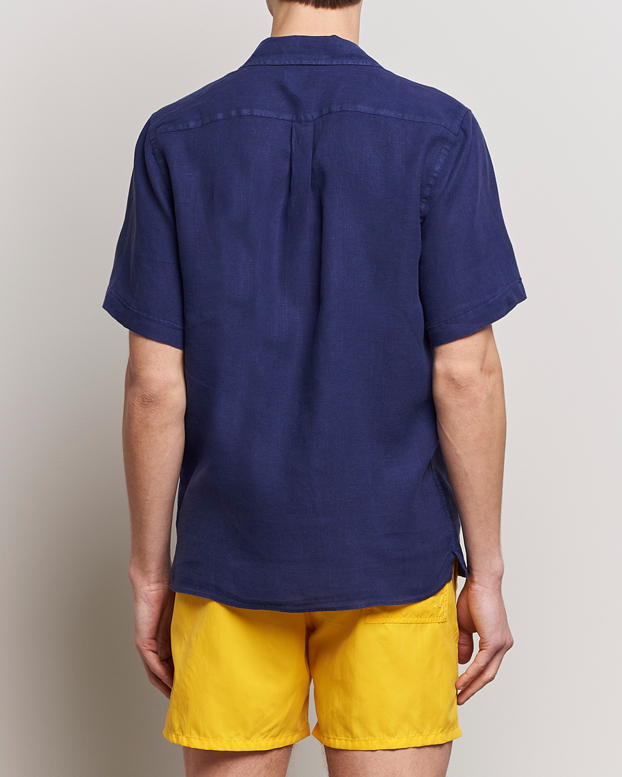 Homme | Chemises | Vilebrequin | Carhli Resort Short Sleeve Shirt Minuit