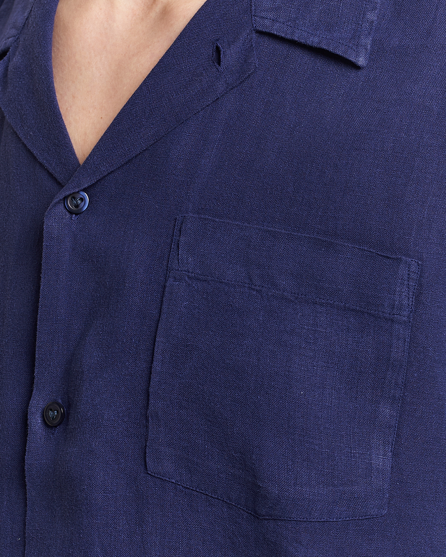 Homme | Chemises | Vilebrequin | Carhli Resort Short Sleeve Shirt Minuit