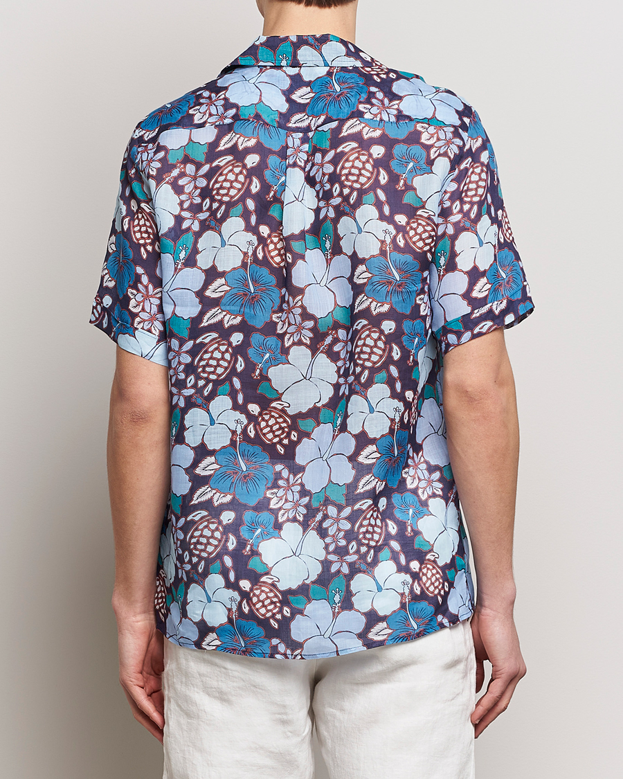 Homme | Chemises | Vilebrequin | Carhli Resort Short Sleeve Shirt Minuit