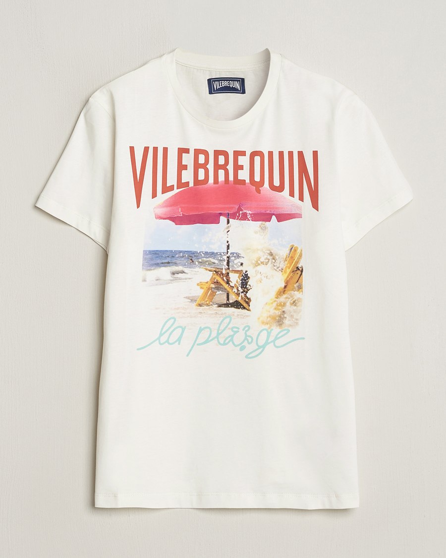 Homme | T-shirts | Vilebrequin | Portisol Printed Crew Neck T-Shirt Off White