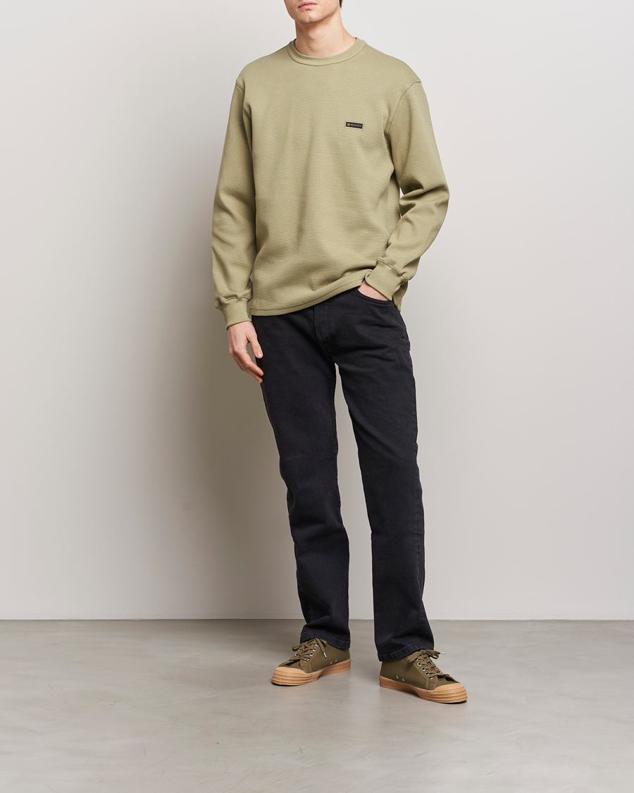 Homme | Pulls Et Tricots | Belstaff | Tarn Long Sleeve Waffle Sweatshirt Aloe