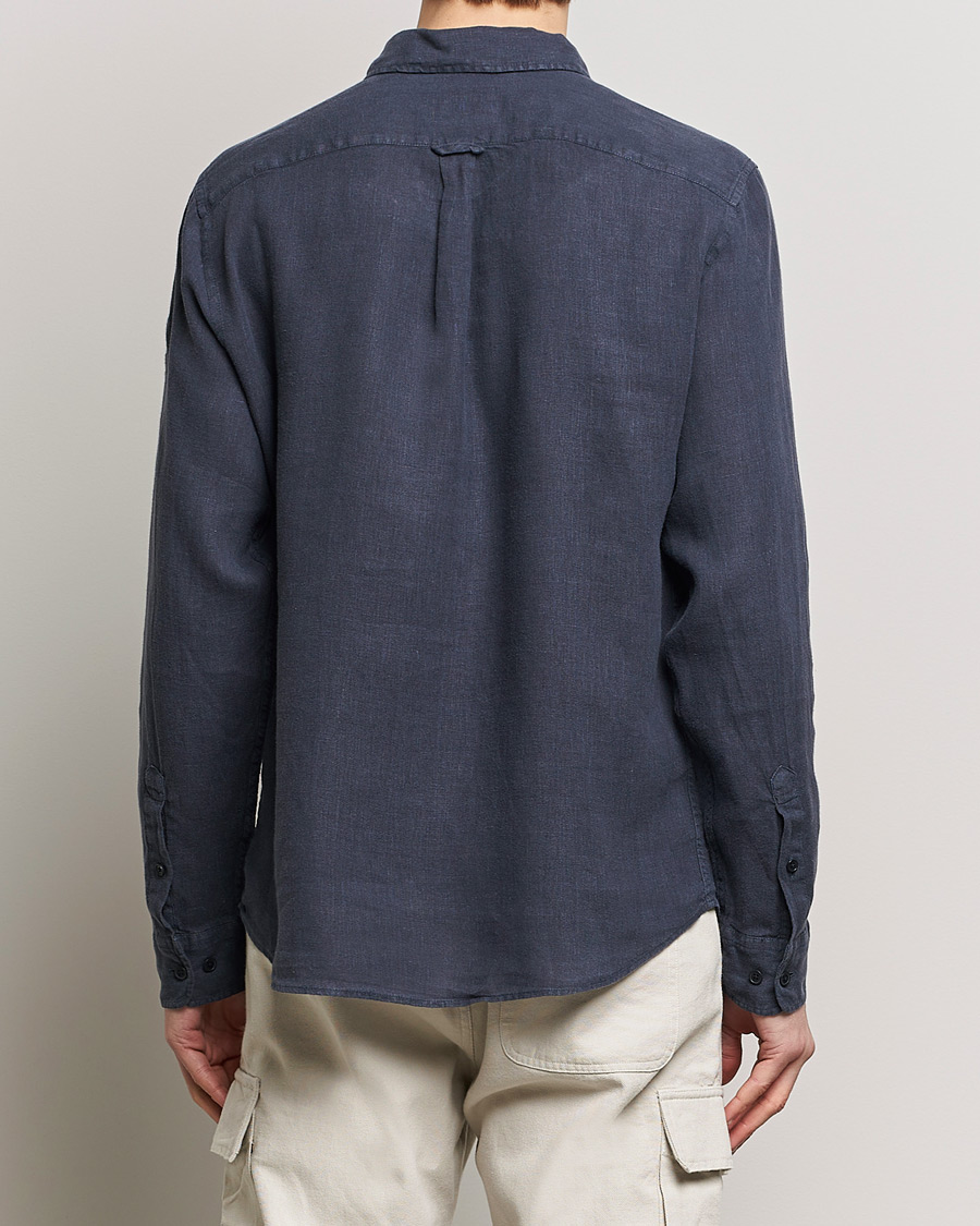 Homme | Chemises | Belstaff | Scale Linen Pocket Shirt Dark Ink