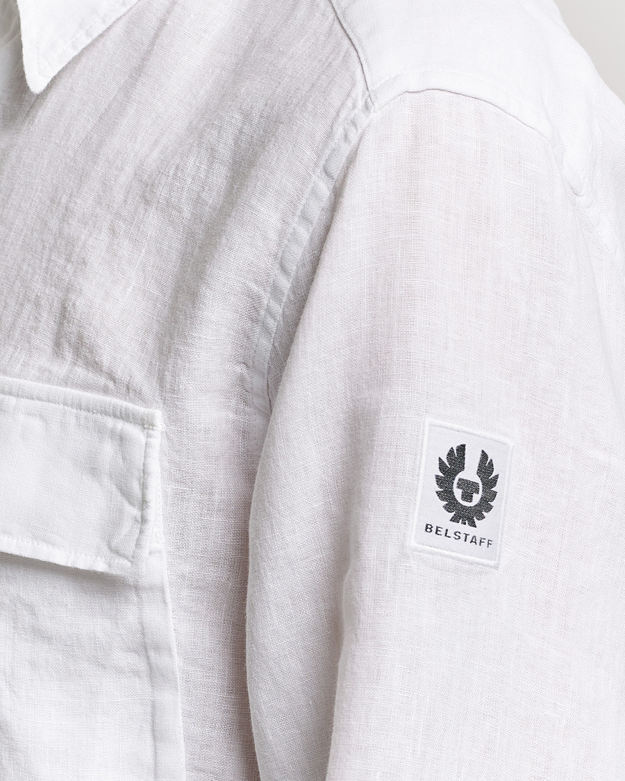 Homme | Chemises | Belstaff | Scale Linen Pocket Shirt White