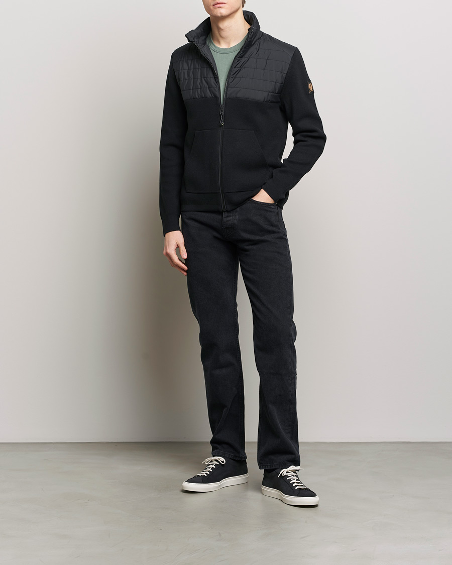 Homme | Pulls Et Tricots | Belstaff | Venture Hybrid Full Zip Black