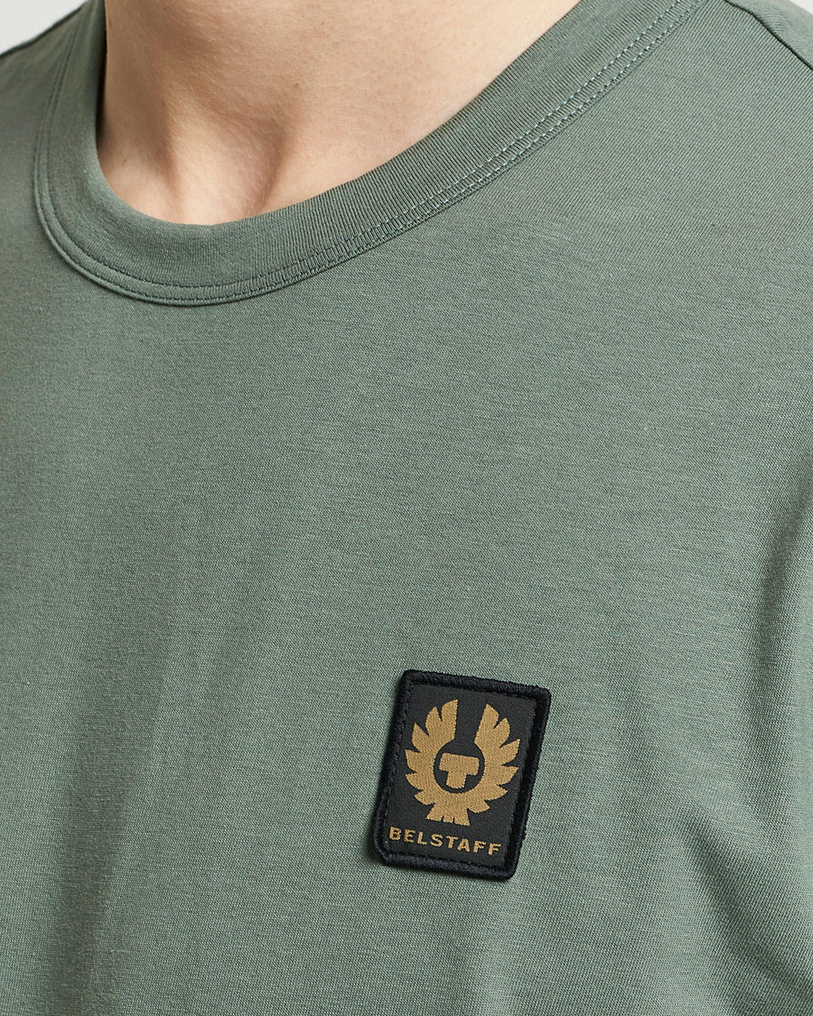 Homme | T-shirts | Belstaff | Cotton Logo T-Shirt Mineral Green