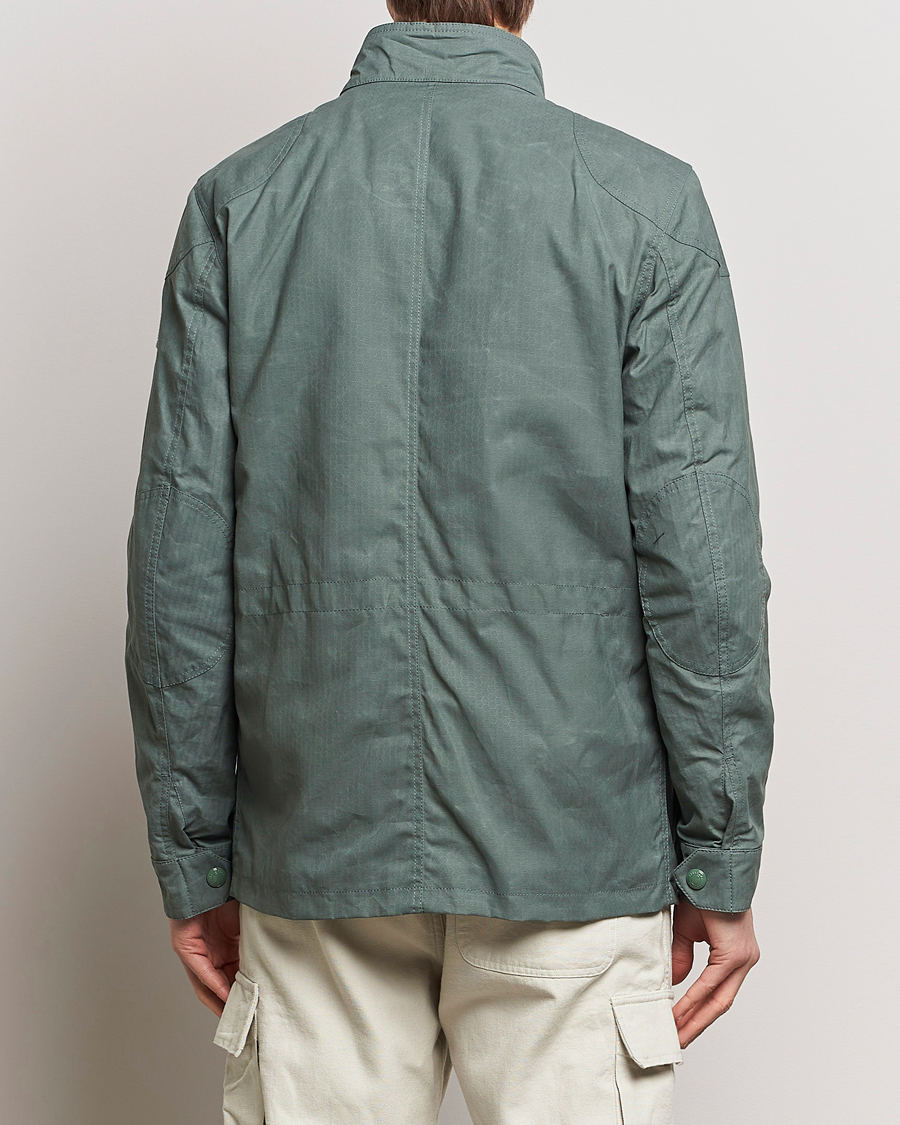 Homme | Manteaux Et Vestes | Belstaff | Landsport Dry Wax Fieldmaster Mineral Green