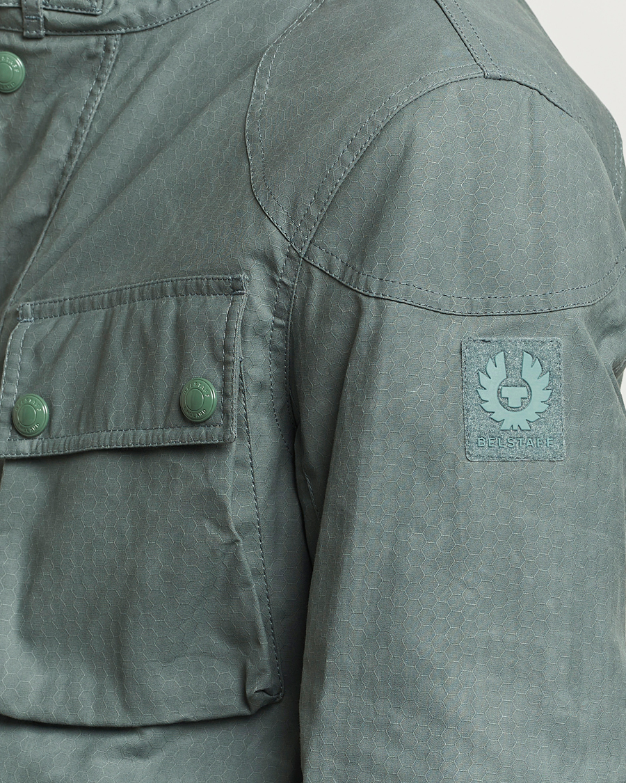 Homme | Manteaux Et Vestes | Belstaff | Landsport Dry Wax Fieldmaster Mineral Green