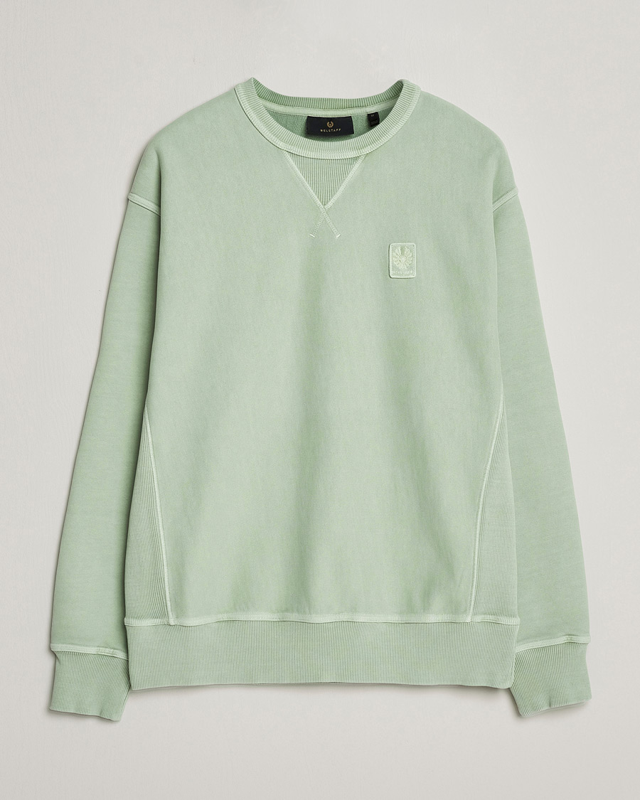 Homme | Pulls Et Tricots | Belstaff | Outliner Cotton Crew Neck Echo Green