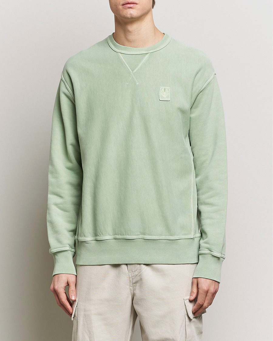 Homme | Pulls Et Tricots | Belstaff | Outliner Cotton Crew Neck Echo Green
