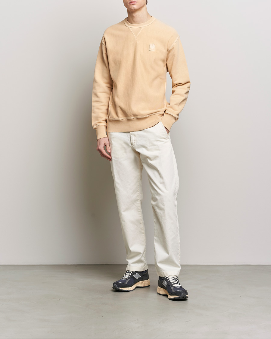 Homme | Pulls Et Tricots | Belstaff | Outliner Cotton Crew Neck Peach