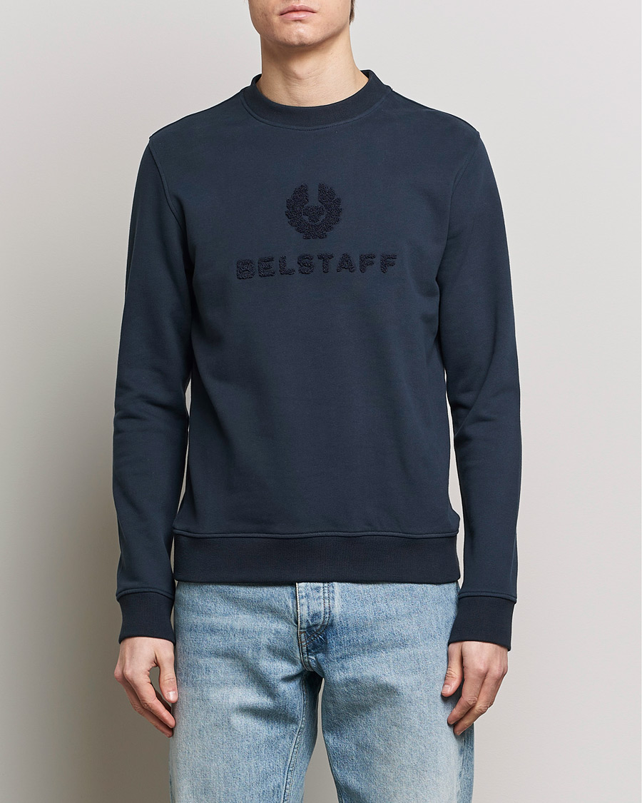 Homme | Vêtements | Belstaff | Varsity Logo Sweatshirt Dark Ink