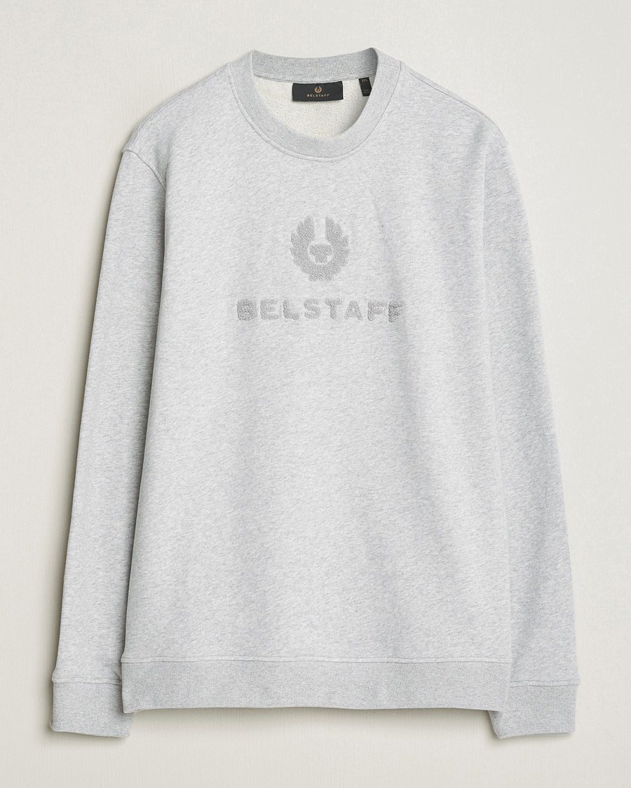 Homme | Pulls Et Tricots | Belstaff | Varsity Logo Sweatshirt Old Silver Heather