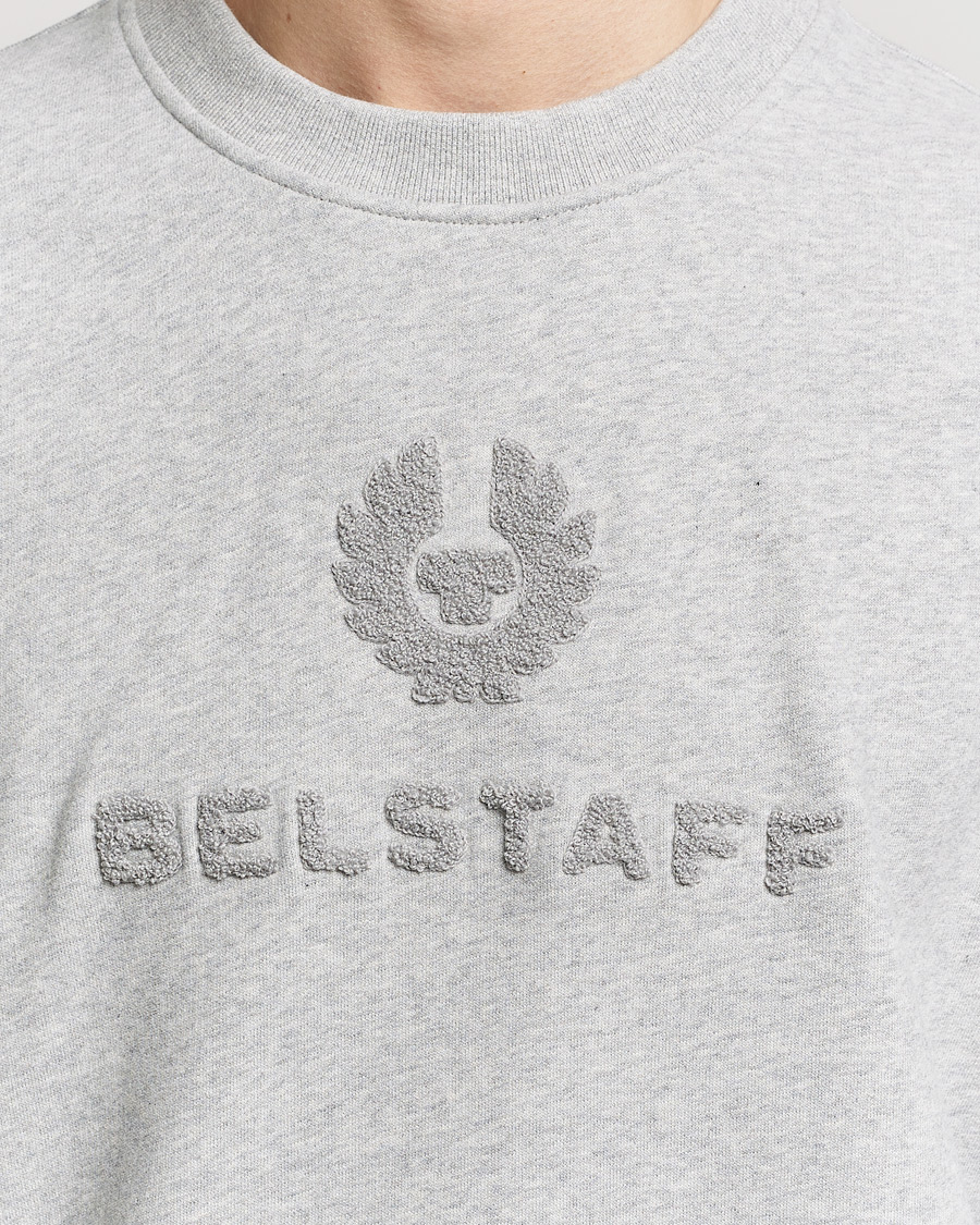 Homme | Pulls Et Tricots | Belstaff | Varsity Logo Sweatshirt Old Silver Heather