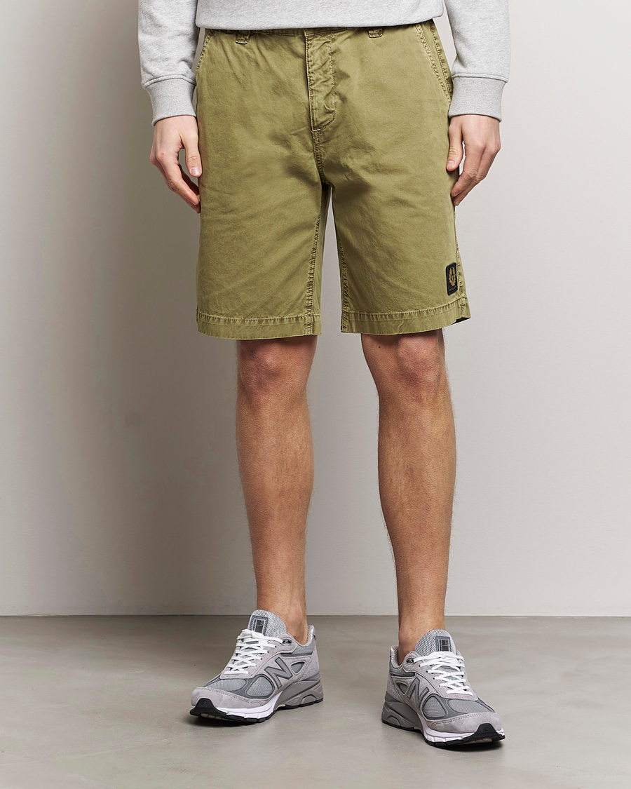 Homme | Shorts | Belstaff | Dalesman Cotton Shorts Aloe